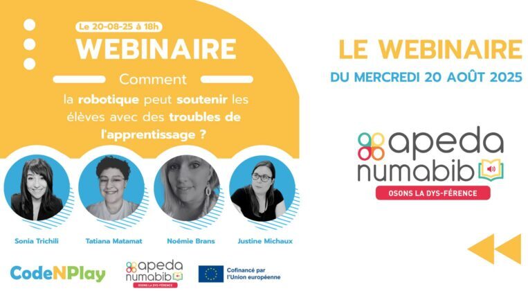 Lire la suite à propos de l’article Webinaire – Programmation & Robotique pour l’inclusion scolaire